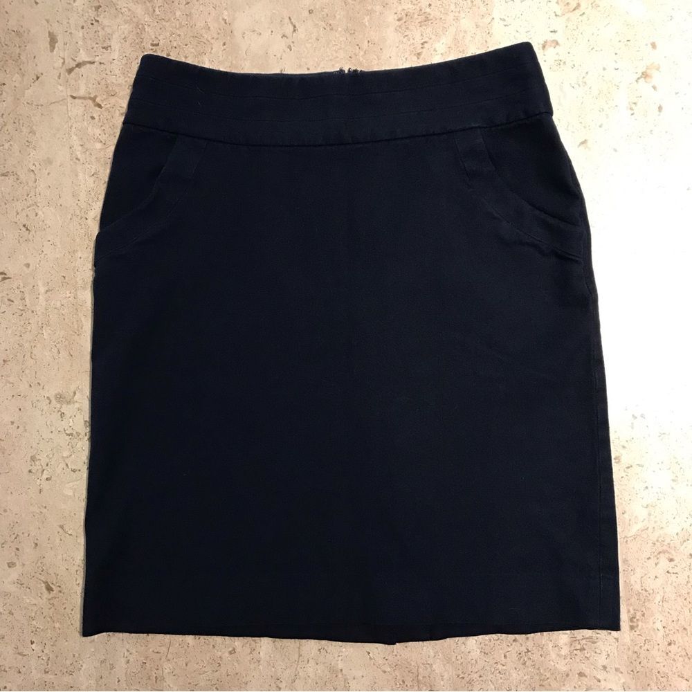 Banana Republic Navy Blue Pencil Skirt with Pockets Size 0P